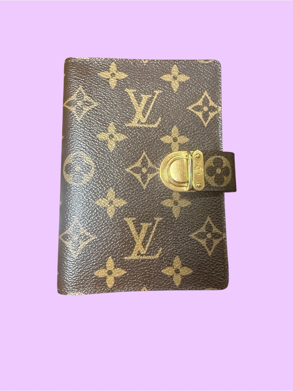 Louis Vuitton Monogram Canvas koala Agenda Cover with Gold-Tone Clasp